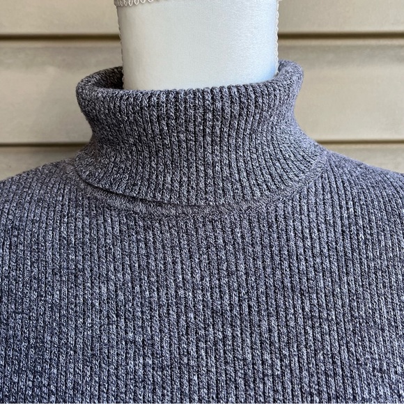 •Liz & Co.• Marled Gray Turtleneck Sweater - Size XL - Picture 3 of 7
